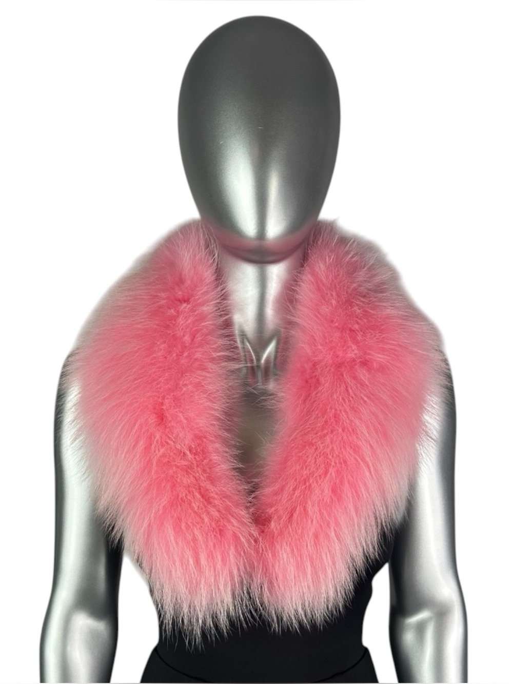 PINK FINN RACCOON Shawl Collar, 34”L, Certified Vintage Fur